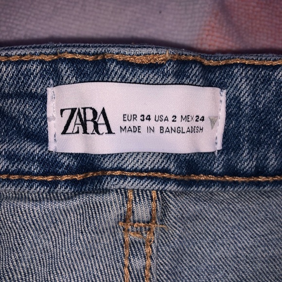 Zara Hi Rise Denim Shorts - Picture 4 of 4